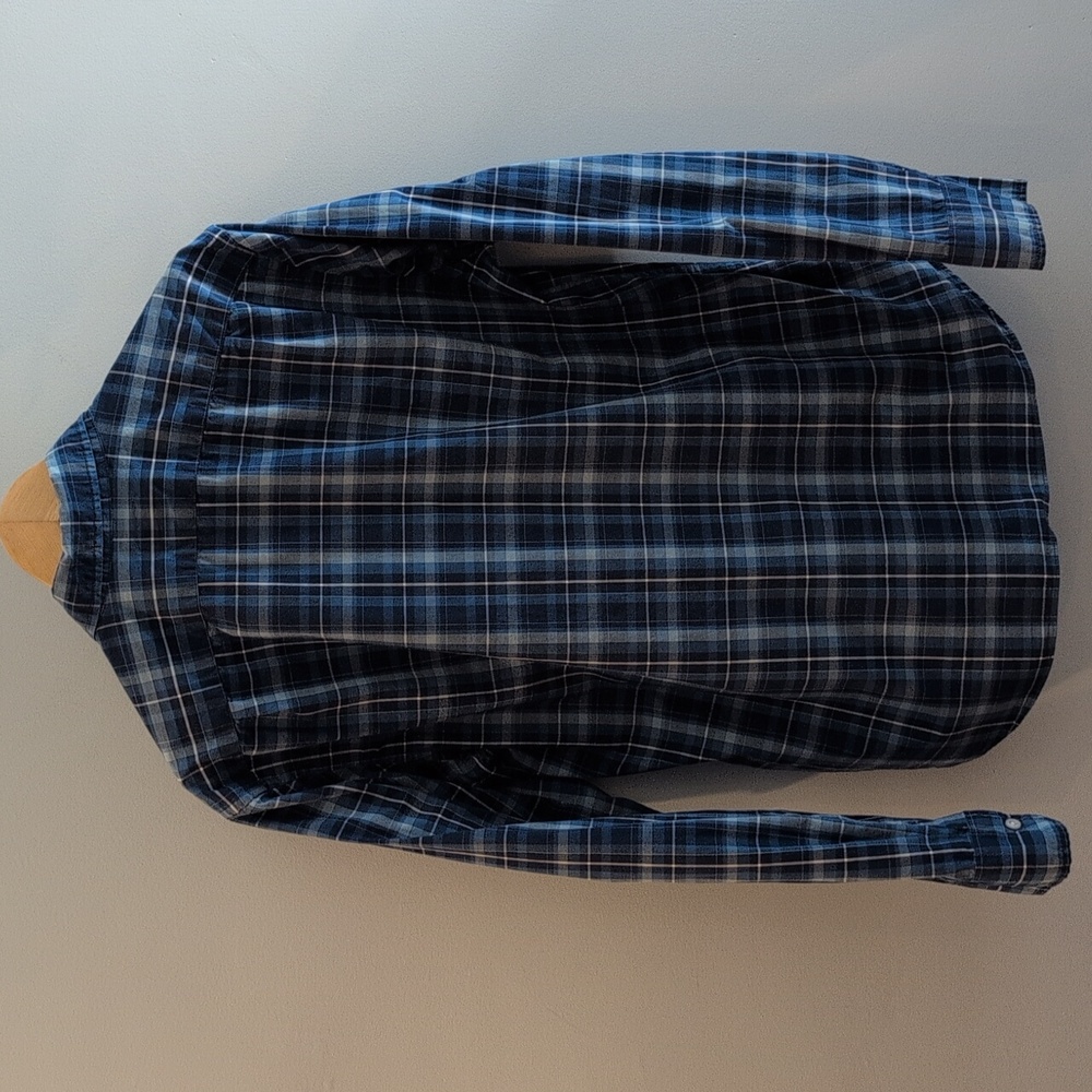 J. Crew Men's Large Slim Untucked Flex Washed Long Sleeve Shirt Style #BI051 - Picture 3 of 15